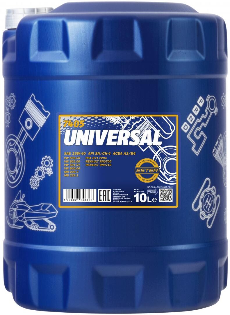 Sct - Mannol Motoröl Mannol 15w-40 [10l] Mn7405-10 10l