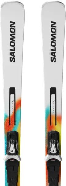 Carving Skis Salomon Addikt Pro 76 + M12 GW (170cm - White / Turquoise)  - White;Teal