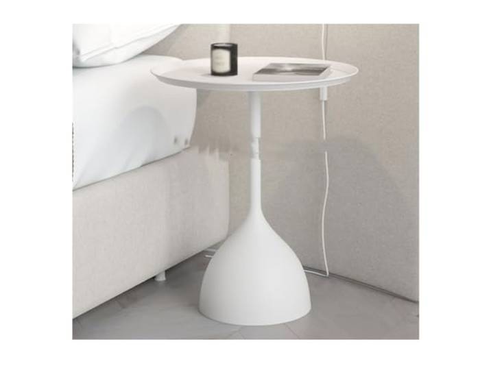 YCCHAH Bett mit Stauraum Nachttisch, modern, minimalistisch, Wohnzimmer, Arbeitszimmer, runder, Aufbewahrungstisch, Schlafzimmer, einfacher Kleiner Desktop(B)