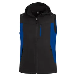 Softshellweste "JUSTUS" - XXL - royalblau/schwarz
