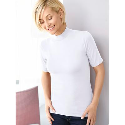 Unterziehshirt WÄSCHEPUR, Damen, Gr. 44, 2 Stk., Normalgrößen, weiß, 95% Modal, 5% Elasthan, Turtleneck, Unterhemden