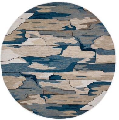 Domani Trails Hand-Made Indoor / Outdoor Abstract Peaks Area Rug