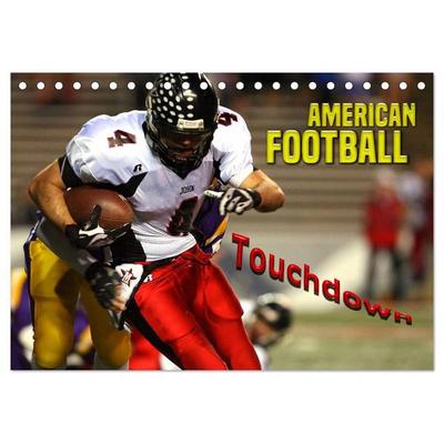 American Football - Touchdown (Tischkalender 2026 DIN A5 quer), CALVENDO Monatskalender