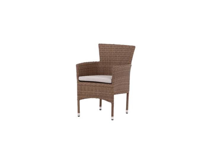Furnlux Gartenessstuhl Malina Braun 58x60x86 cm, Metall, 58x86x60 cm, Gartenmöbel, Gartensessel, Gartenstühle