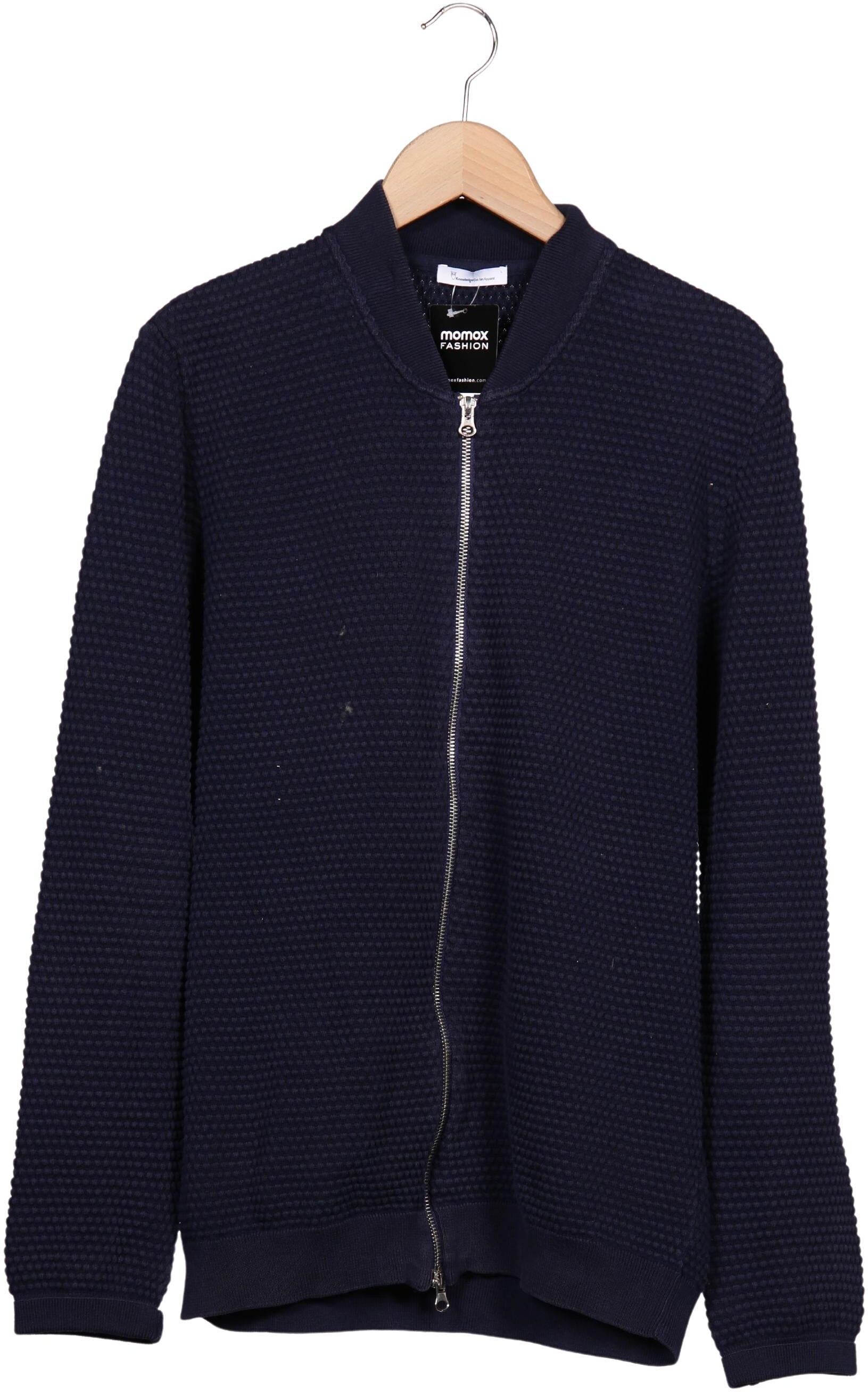 Knowledge Cotton Apparel Herren Strickjacke, Marineblau, Gr. L, Baumwolle - Second Hand