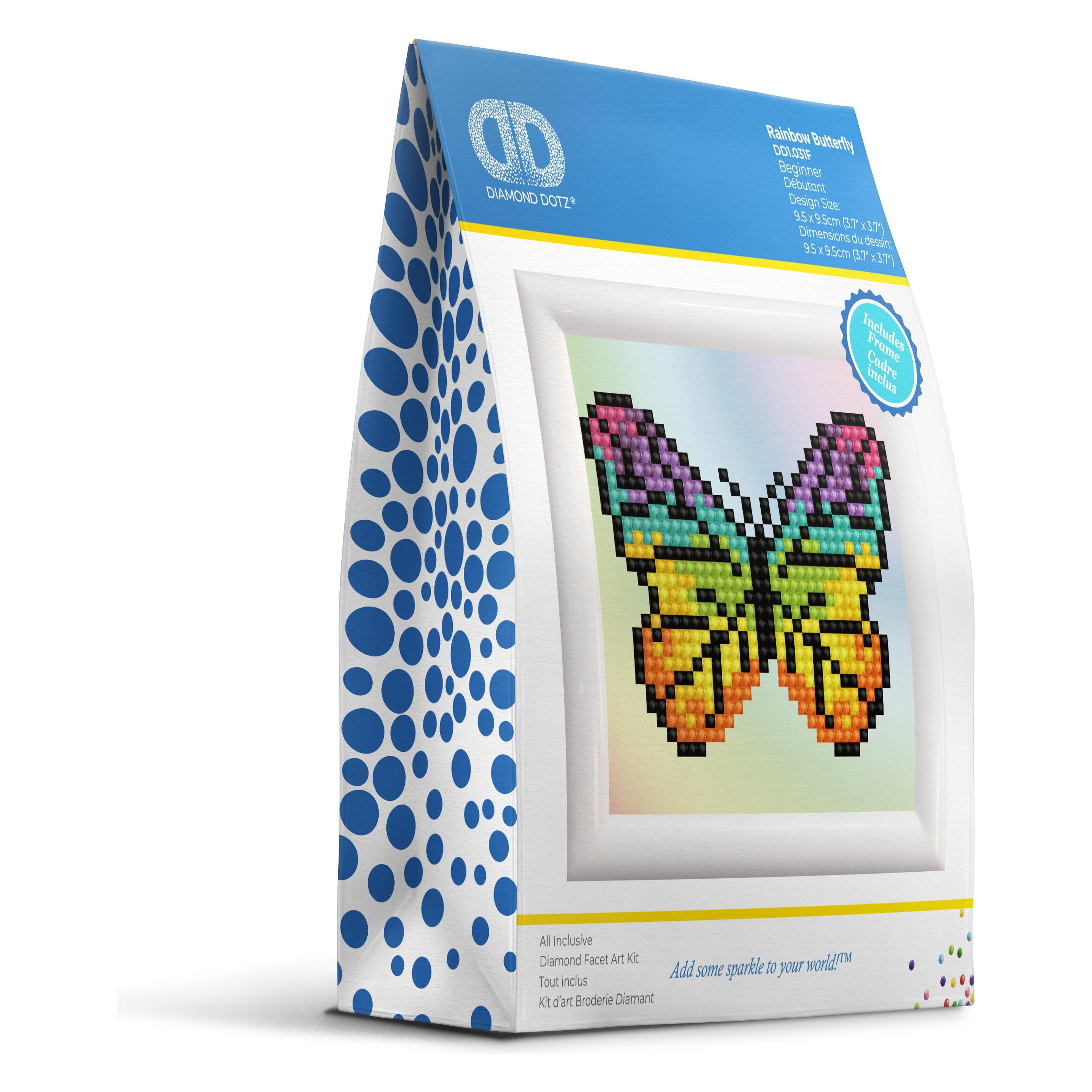 Diamond Dotz Diamond Painting Rainbow Butterfly (DD1.031F)