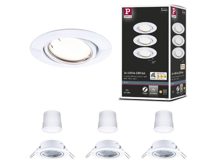 Paulmann LED Einbauleuchte Base Basisset schwenkbar