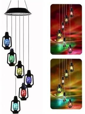 Uplifted Finds Solar Butterfly Wind Chime Atmosphere Landscape Decoration Lamp oil Lamp