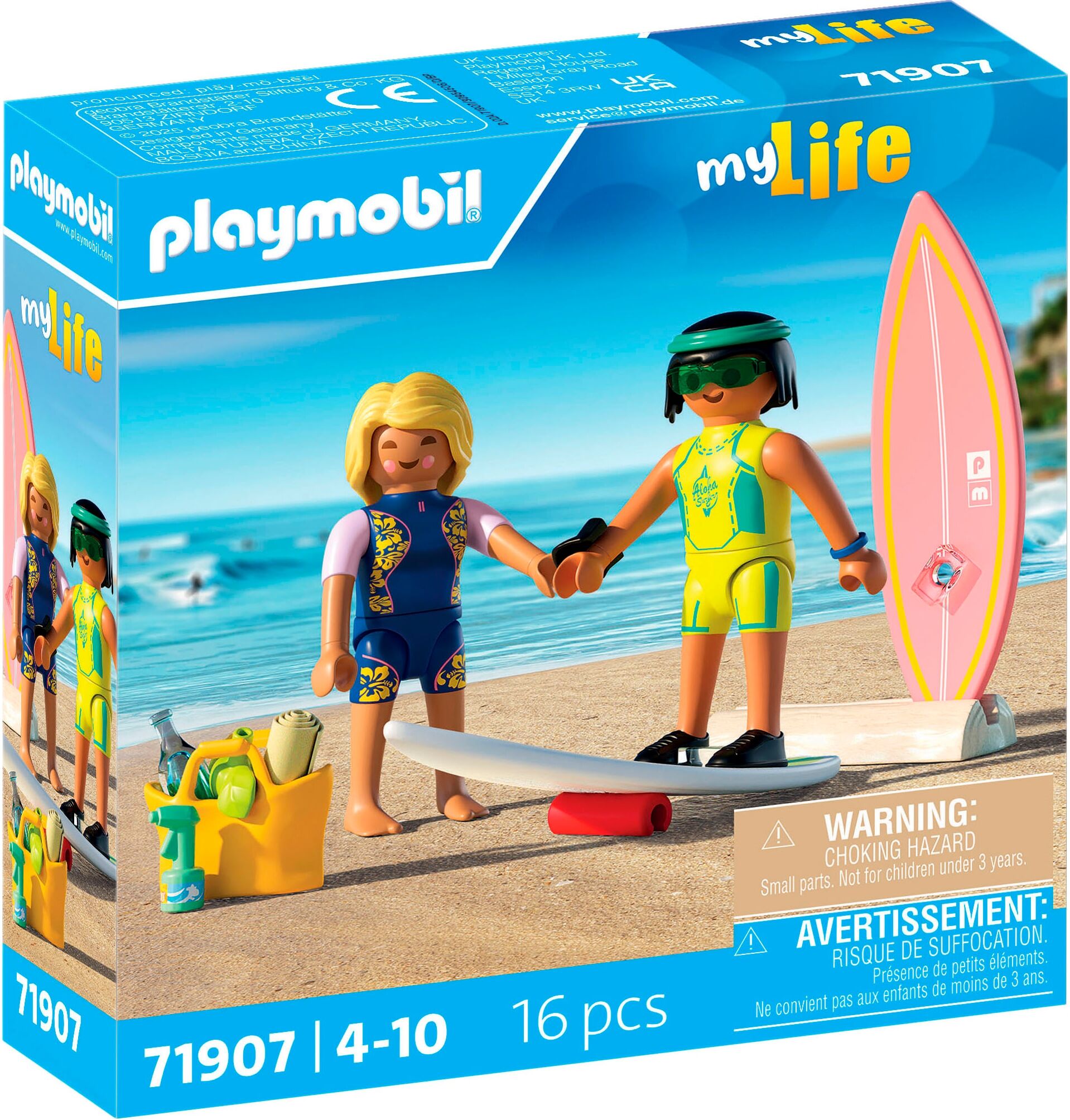Konstruktions-Spielset PLAYMOBIL "Kleine Surfschule (71907), My Life", bunt, Spielbausteine, Kinder, Kunststoff, Konstruktions-Spielset, Made in Europe