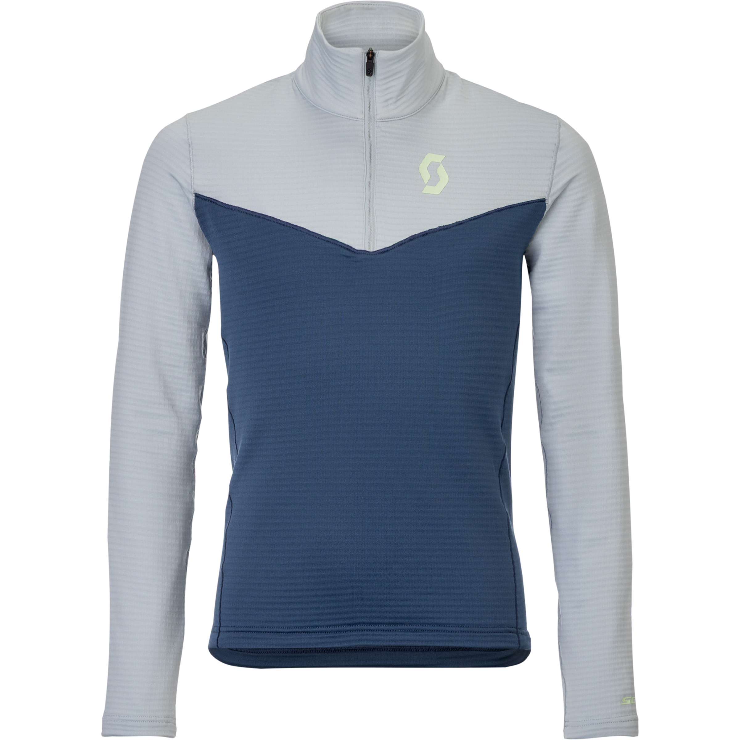 Scott Defined Light Zip Kinder Longsleeves blau Größe 128 Trekking Atmungsaktiv