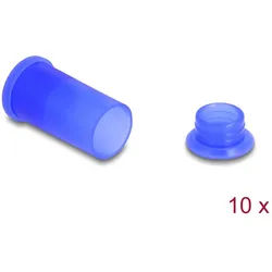 DELOCK DL4 Staubschutz für Stecker und Buchse, 2-teilig blau