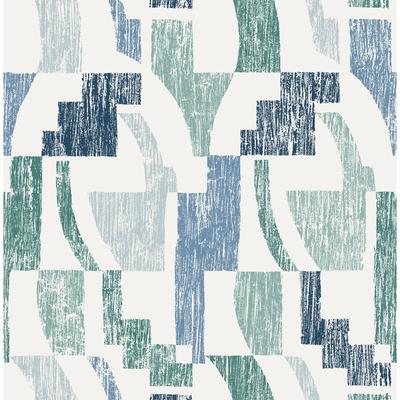 NuWallpaper Cool Multi Lenny Geometric Peel & Stick Wallpaper