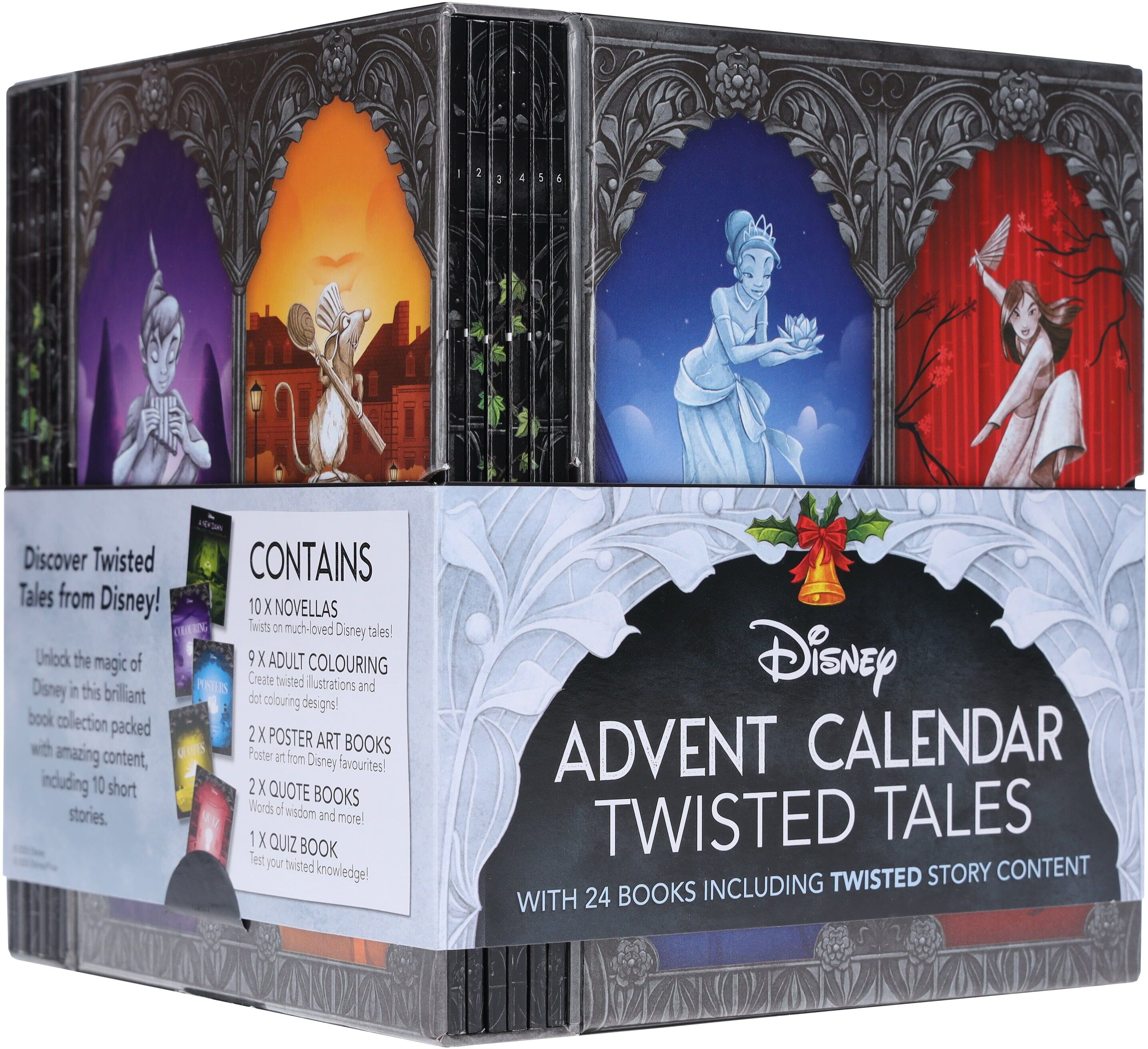 Disney: Advent Calendar Twisted Tales With 24 Books Box Set Including Twisted Story Content - Ages 12-16 - Paperback Autumn Publishing