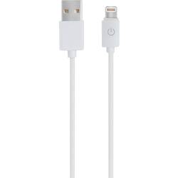 RealPower USB-Kabel USB 2.0 USB-A Stecker, Apple Lightning Stecker 1.00 m Weiß 255649