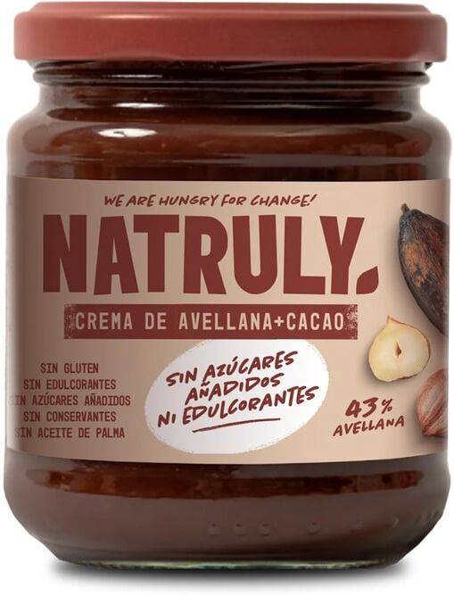 Natruly Creme De Avelã Cacau 285g Creme de Cacau-Amêndoas