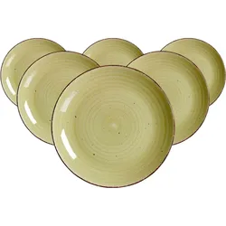 SPEISETELLER Happy grün ø 27 cm 6er Set