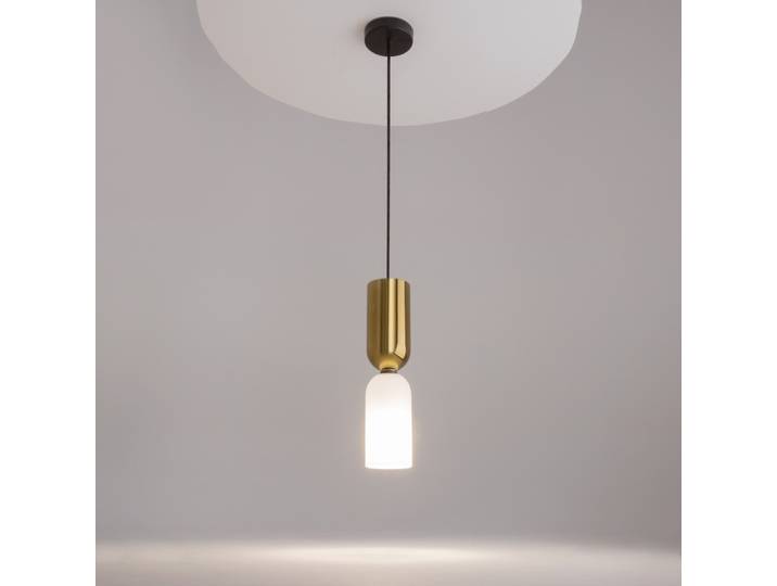 MAYTONI Pendelleuchte Memory - Glas & Metall , Schwarz/Gold