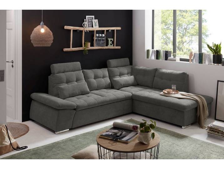 ED EXCITING DESIGN Ecksofa Nalo, mit Schlaffunktion