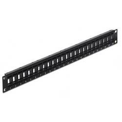 Delock 43340 Patch-Panel 483 mm (19) 1 HE Schwarz Unbestückt