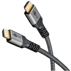 goobay HDMI-Kabel HDMI 2.0 1.0 m grau