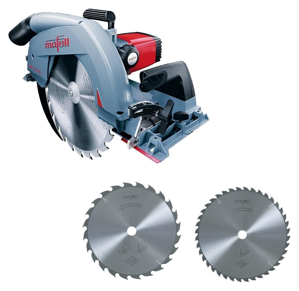 Mafell Handkreissäge MKS 130 Ec 3 Sägeblätter 330 mm Z24/Z40 925415 Kreissäge