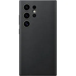 Samsung Vegan Leather Case (Samsung Galaxy S24 Ultra), Smartphone Hülle, Schwarz