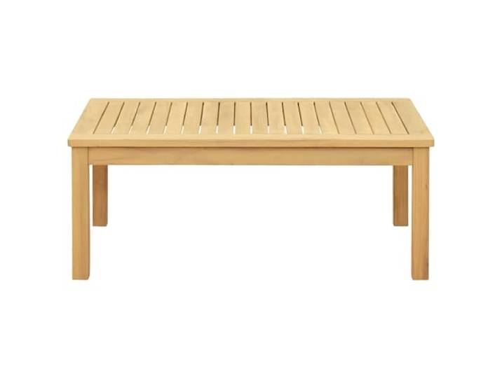 Couchtisch aus massivem Akazienholz, 90 x 50 x 36 cm, für Wohnzimmer und Massives Akazienholz, natürliche Verarbeitung, Pfostenfüße, Verwendung im Innen- und Außenbereich, einfache Pflege, Stil