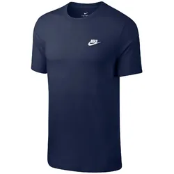 NIKE Sportswear Freizeit T-Shirt Herren 410 - midnight navy/white XL