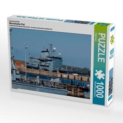 CALVENDO Puzzle Ein Motiv aus dem Kalender Marinehafen Kiel | 1000 Teile Lege-Größe 64x48cm Foto-Puzzle für glückliche Stunden