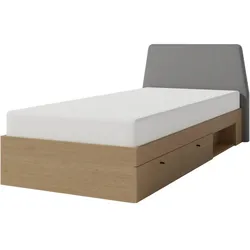 JUGENDBETT Alex mit 2 Schubladen, 90x200 cm, Eukalyptus
