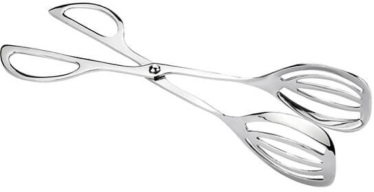 Arthur Price of England Stainless Steel Double Slot Cake or Pastry Scissor Tongs