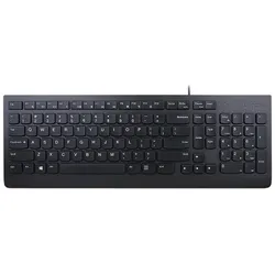 LENOVO Essential Wired Keyboard, schwarz, USB, HR/SI