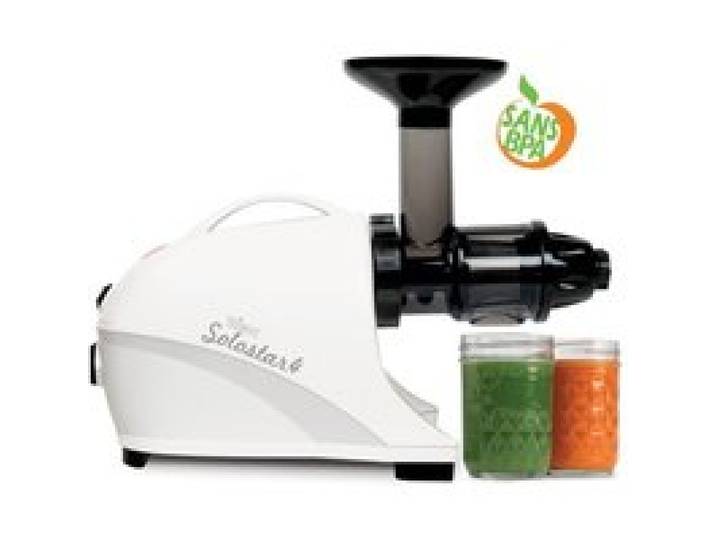Extracteur de jus horizontal TRIBEST Solostar 4 - Blanc - 135W - 57 tours/min - Garantie 15 ans