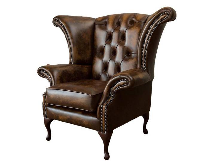 Xlmoebel Ohrensessel Luxus-Sessel aus Leder mit hoher Rückenlehne und modernem Design (1-St., OHRENSESSEL (1Sitzer), Hergestellt in Europa