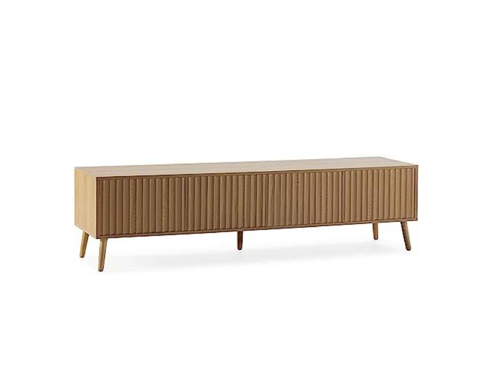 HOMN LIVING TV-Schrank Lluvia 4 Türen Farbe Eiche, 160 cm (Breite) 40 cm (Tiefe) 45 cm (Höhe)