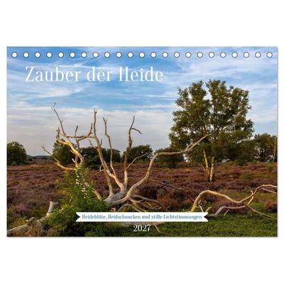 Zauber der Heide (Tischkalender 2027 DIN A5 quer), CALVENDO Monatskalender