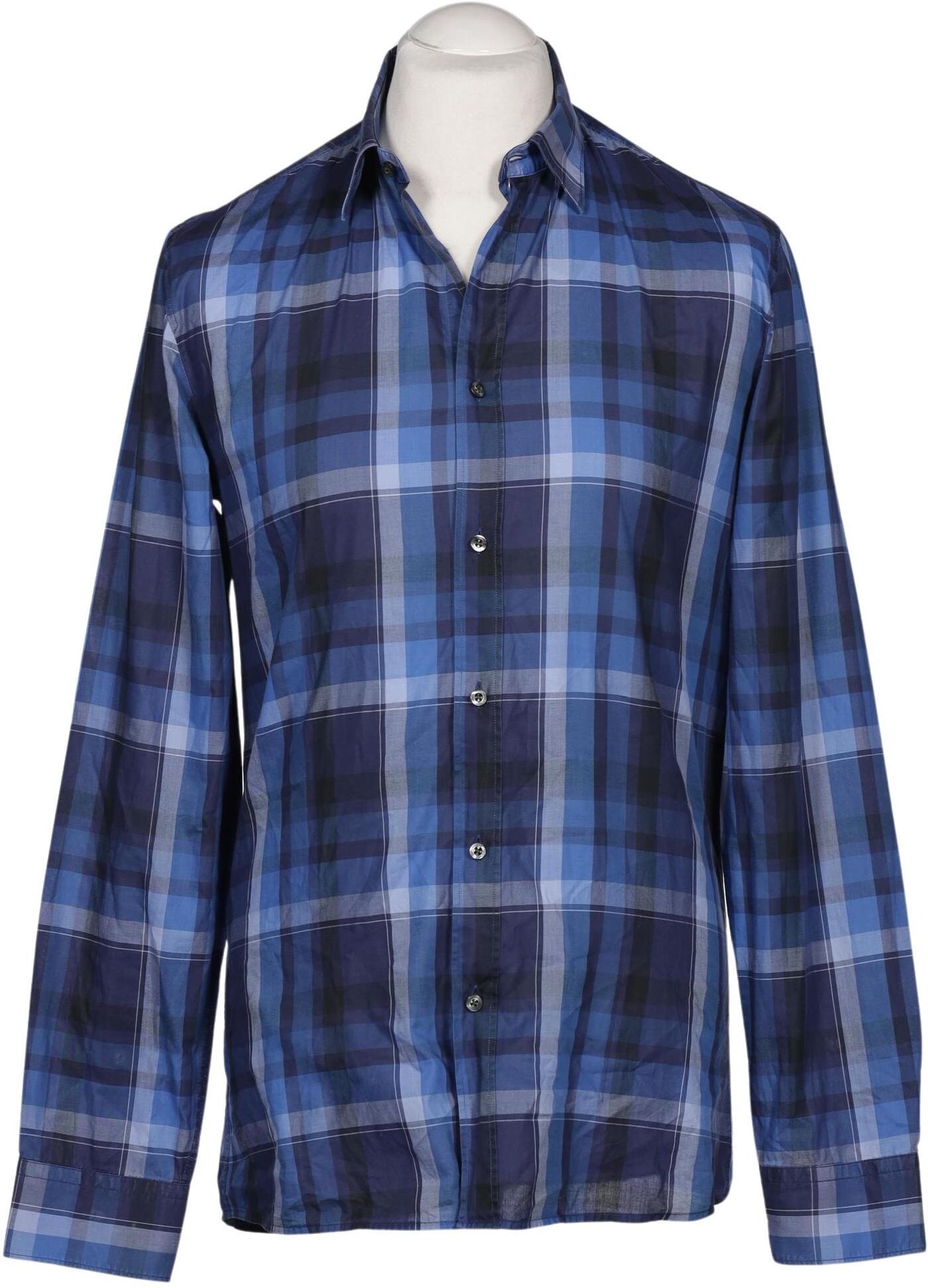 Hugo by Hugo Boss Herren Hemd, Marineblau, Gr. M, Baumwolle - Second Hand
