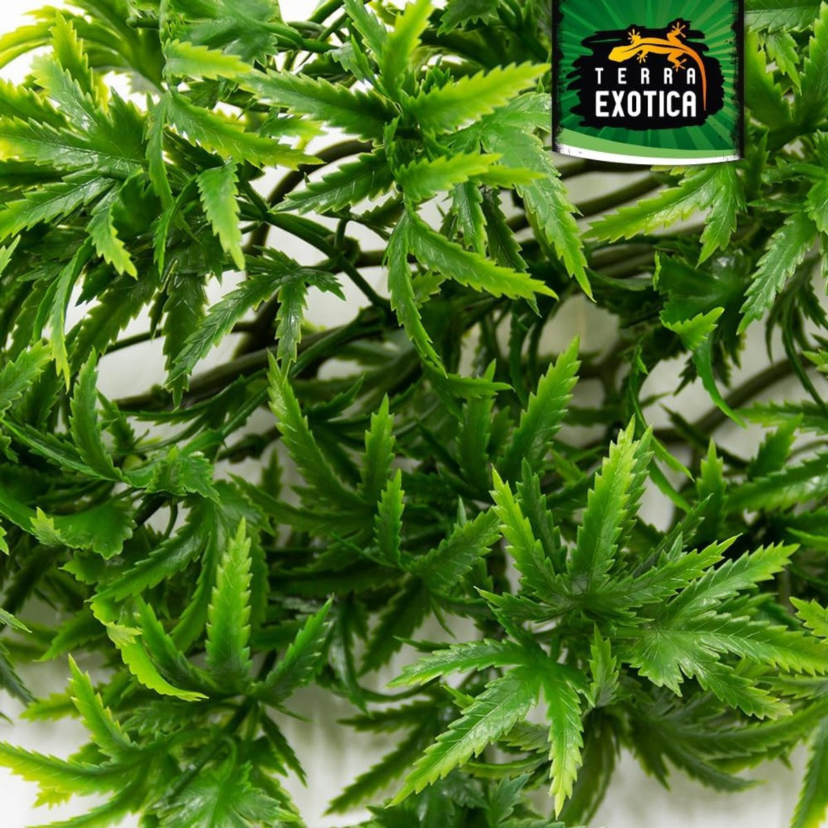 Realistische Kunstplant Bamboe Hennep XL voor Terrarium en Decoratie - Groene Hangplant 30-60 cm