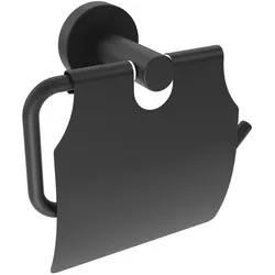 Neuesbad Toilettenpapierhalter zur Wandmontage mit Regal, Schwarz NB1DEADJN2211
