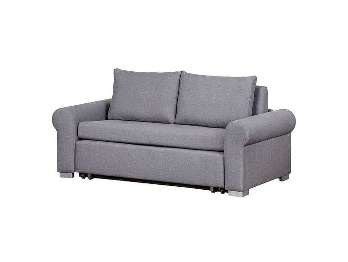 Schlafsofa Basic Country Grau/Grau Stoff Doran 184cm mit Schlaffunktion Landhaus