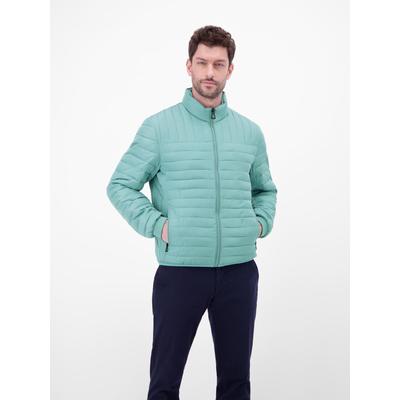 Steppjacke LERROS "Steppjacke, wind- und wasserabweisend, gefüttert", Herren, Gr. M, grün (arctic blau), 100% Polyester, Jacken Steppjacke
