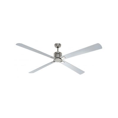Deckenventilator mit WLAN CasaFan ECO NEO III 180 cm 942410 W Motor aus gebürstetem Chrom / Wendeflügel aus Wenge und Silber