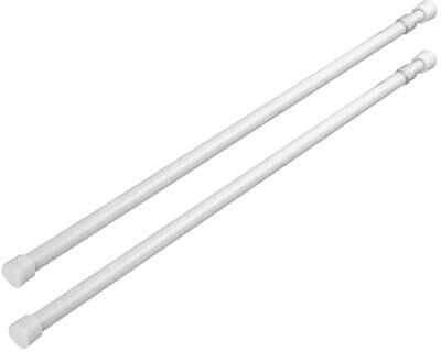 "InStyleDesign 1/3"" Round Spring Tension Rod - Set of 2"