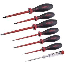 Cimco Cimco Werkzeuge VDE Schraubendreher-Set 7teilig Schlitz, Kreuzschlitz Pozidriv 117802
