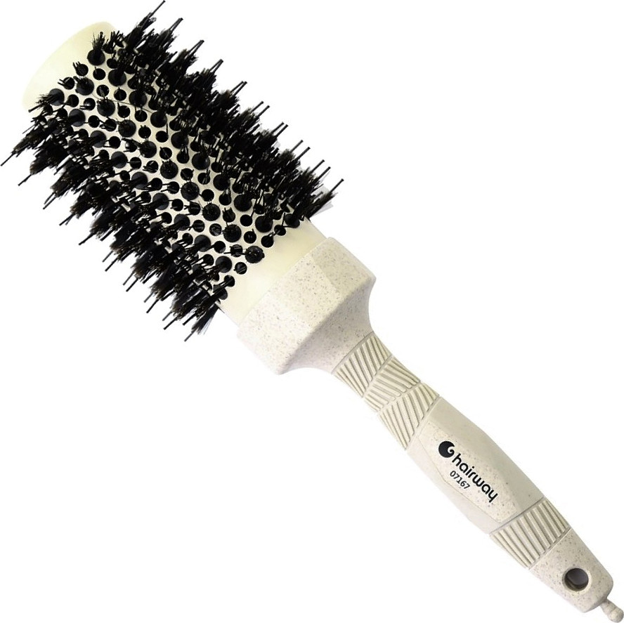 Hairway Thermo-Bürste Organica mit Wildschweinborsten Beige Ř 44/84 mm 07167