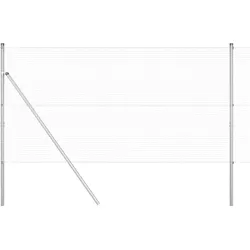vidaXL Zaunpfosten Silber 10 x 1,4 m (19 x 19 mm Drahtgewebe) Stahl