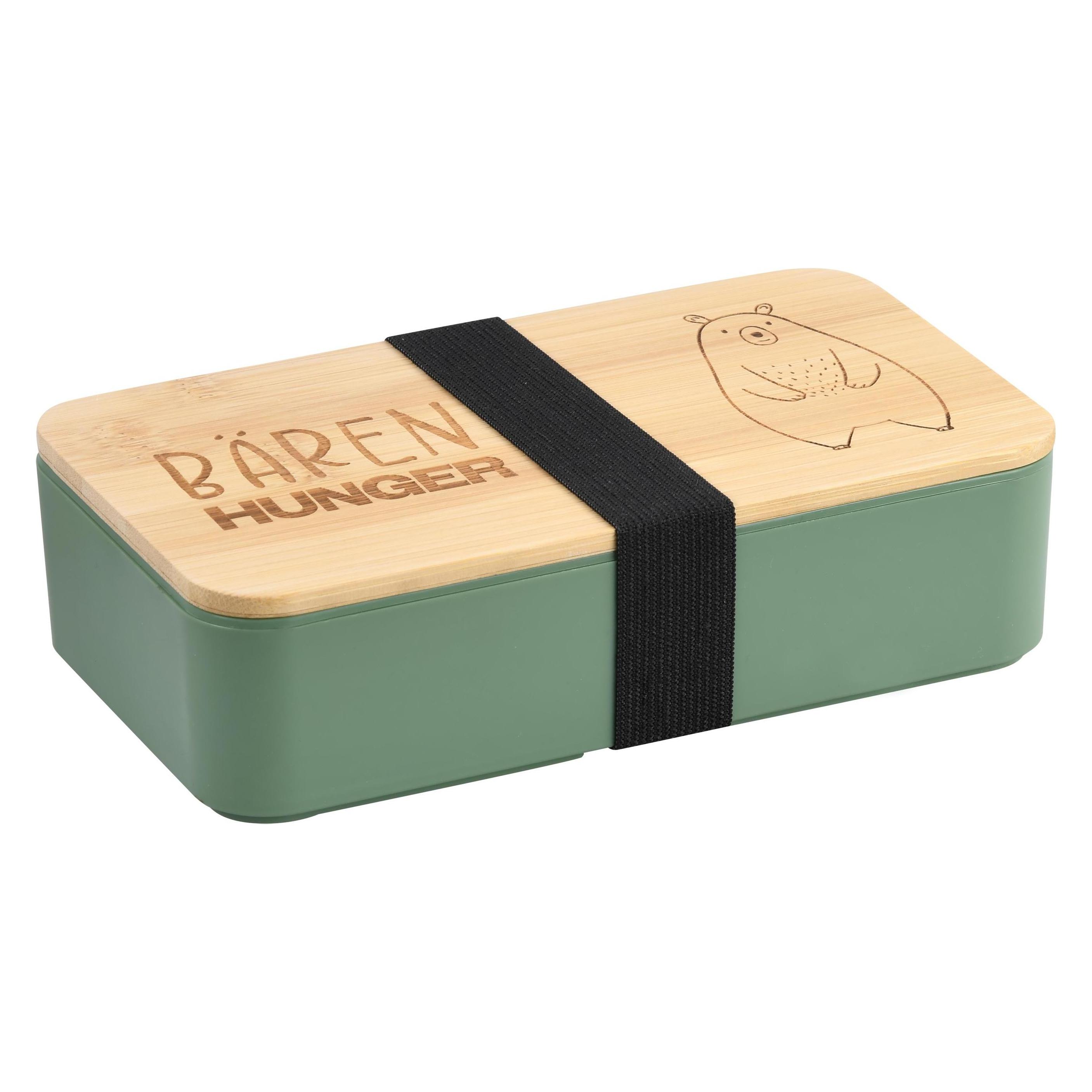 Kesper Brotdose Bären Hunger FSC grün (58541)