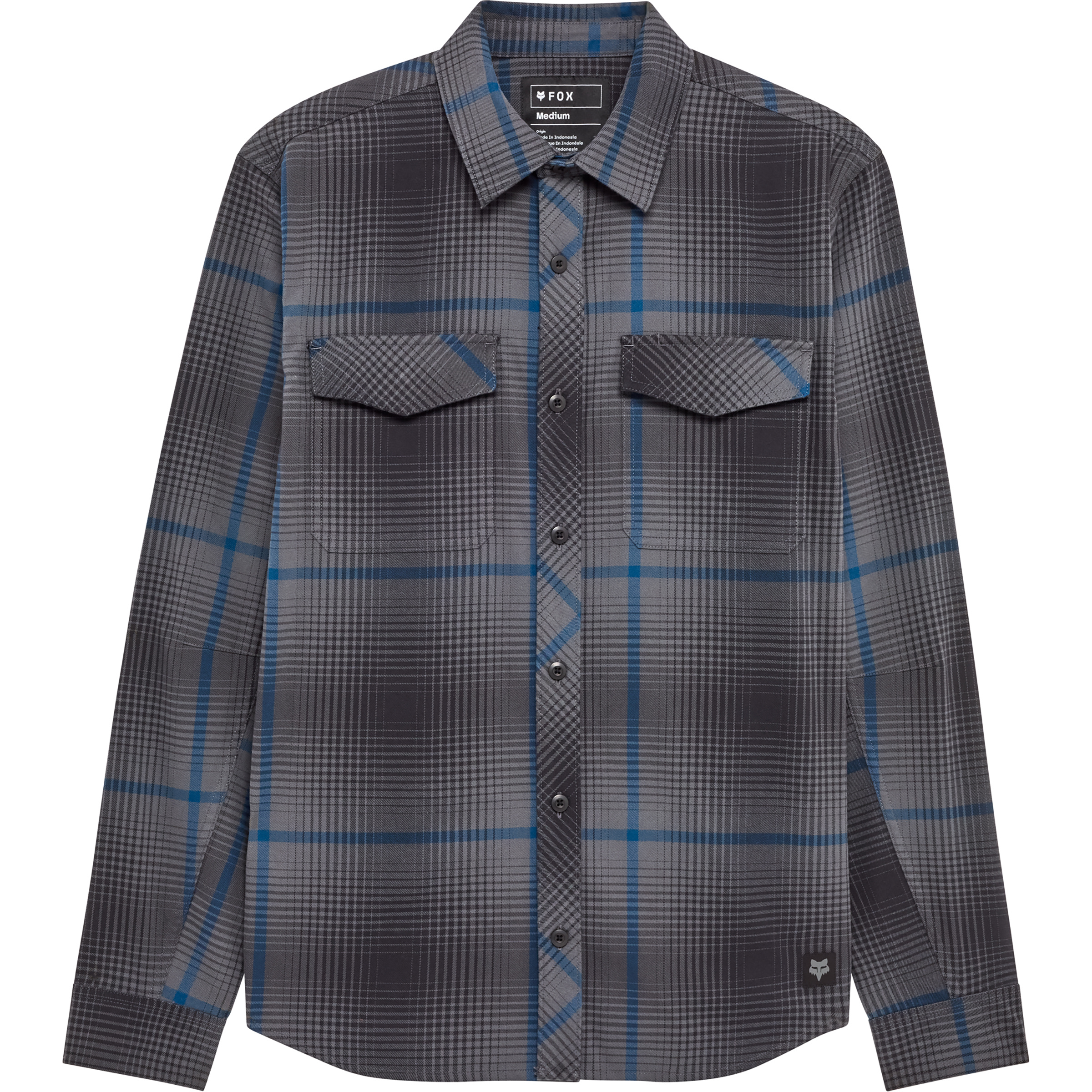 Fox Survivalist Fire Flannel Herren Hemden grau Größe M Lifestyle Hautfreundlich