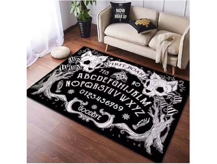 JIAOJING Ouija Brett Teppich Für Wohnzimmer Wohnkultur Sofa Tisch e Schlafzimmer Nachttisch Fußpolster Bodenmatte 140X200Cm