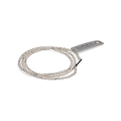 Perlenarmband DI PERLE, weiß, Armbänder, Damen, diperle_56, Edelstahl Perlen, Edelstahl, Perlen, Perlenarmband